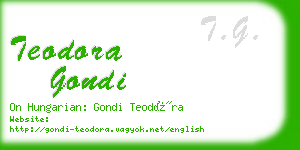 teodora gondi business card